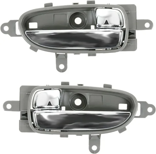 Vista 25 de TRQ Juego de 2 manijas de puerta interior trasera cromada y cachemira para Chevy GMC