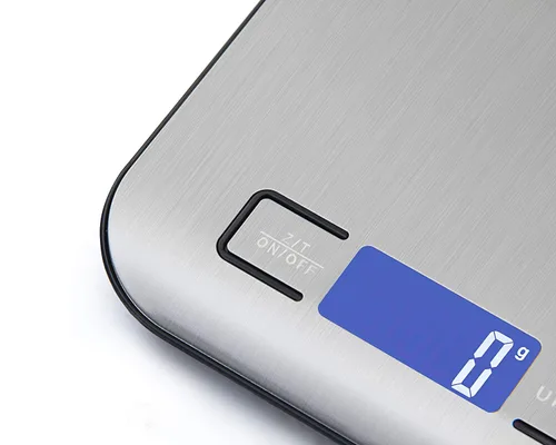 Vista 6 de Báscula digital de cocina, báscula de alimentos para hornear carne, unidad de gramo oz libra hasta 11 libras (0.04 oz-11.0 lbs), acero inoxidable