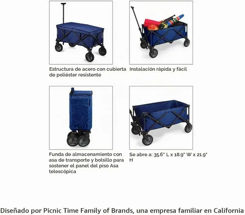 Vista 7 de Picnic TIME NCAA Unisex-Adult NCAA Adventure Wagon Portable Utility Wagon