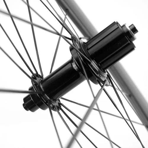 Vista 6 de Ruedas de carbono 700c acabado mate Clincher Road Wheelset 700C 88MM freno de llanta