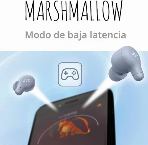 Vista 3 de JVC Marshmallow - Auriculares inalámbricos Bluetooth 5.3 con batería de 28 horas, auriculares de espuma viscoelástica para comodidad durante todo