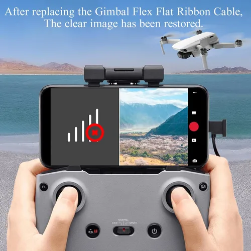 Vista 4 de para DJI Mini 2 Cable de cinta de repuesto para DJI Mavic Mini/Mini SE/Mini 2 SE 4K Gimbal Flex Cable plano de cinta Accesorios para dron Parte