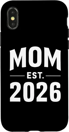 Vista 5 de Mom Est 2026 New Mother Parent New Born Child Parenthood Case for iPhone XR