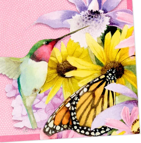 Vista 5 de Hallmark Marjorlein Bastin - Tarjetas en blanco, paquete de 20 (mariposa y colibrí)