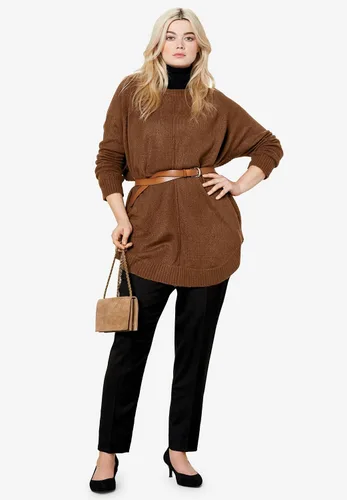 Vista 4 de ellos Suéter tipo poncho de talla grande para mujer, Multi