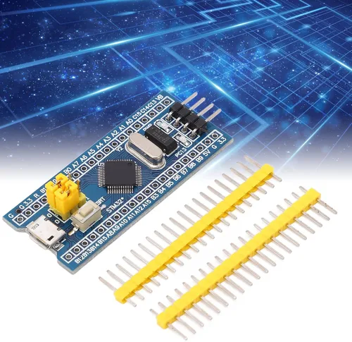 Vista 2 de STM32F103C8T6 Placa de desarrollo de sistema mínimo 5-Pack Kit de núcleo de 40 pines para proyectos de electrónica integrada y aprendizaje