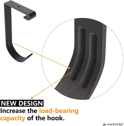 Vista 4 de Ganchos de bicicleta para soporte de montaje en techo de garaje – Estante de almacenamiento aéreo resistente de 4X8 para garaje en techo