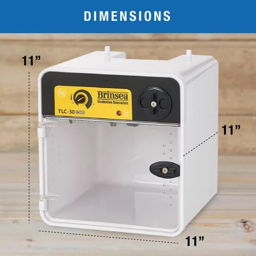 Vista 8 de Brinsea TLC-30 - Incubadora portátil ecológica para aves y recuperación, diseño compacto, calefacción y control de temperatura, criadora de mascotas