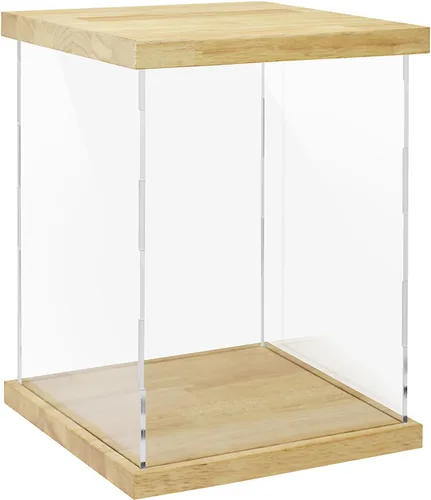 Vista 39 de Vitrina de acrílico transparente para trofeos, coleccionables, caja de exhibición de cubo de montaje, soporte de protección a prueba de polvo