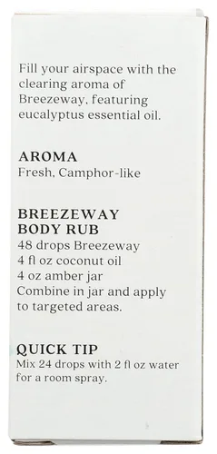 Vista 2 de Aura Cacia Breezeway Clearing Pure Mezcla de aceites esenciales, 0.5 onzas