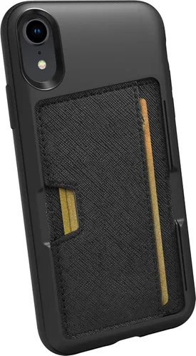 Vista 28 de Smartish Funda tipo cartera para iPhone 11 Pro - Wallet Slayer Vol. 2 [soporte protector delgado] tarjetero (seda) - Black Tie Affair
