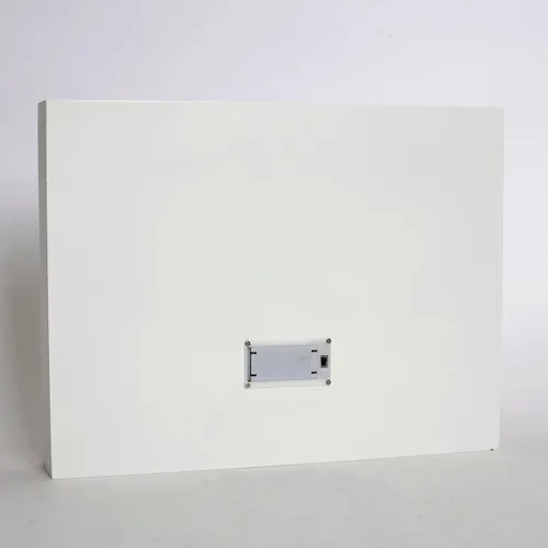 Vista 6 de Calendario de Adviento de madera de Navidad con 24 cajones para llenar pequeños regalos, escena de Navidad con luces LED, cuenta regresiva
