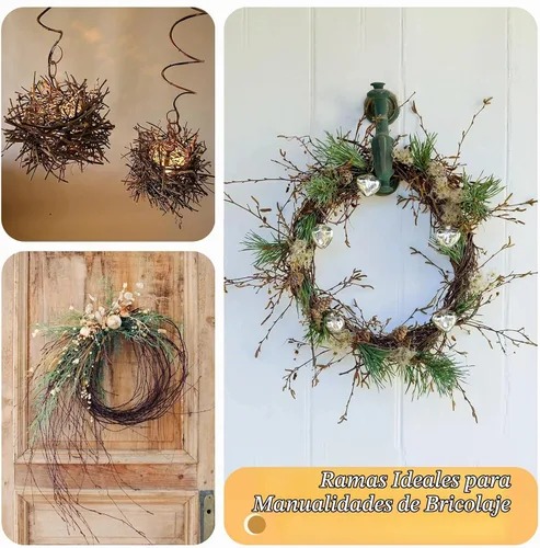 Vista 2 de 30 ramitas de abedul secas reales – 17 pulgadas decorativas 100% ramas de abedul naturales para jarrones de Pascua, ramas de sauce rizadas