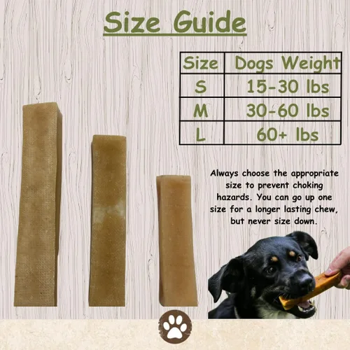 Vista 3 de Top Dog Chews Queso de yak del Himalaya mediano para perros, 100% naturales y de larga duración, palitos de queso digeribles y sin gluten, vendido