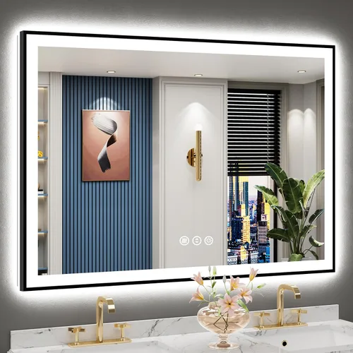 Vista 18 de 24x32 LED Bathroom Mirror, Backlit & Front Lit Lighted Mirror Retroiluminado+luz frontal