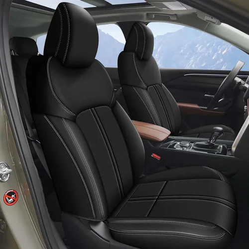 Vista 44 de Seat Covers for Mazda 3 2014 2015 2016 2017 2018 Custom Fit,Faux Leather Waterproof AirbagCompatible Car Seat Cover Full Set Black