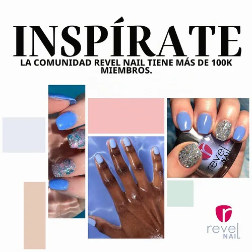 Vista 4 de Polvo de Inmersión de Uñas Revel Nail - Polvo Azul para Uñas, Esmalte de Uñas con Resistencia a las Astillas, Polvo de Inmersión para Uñas