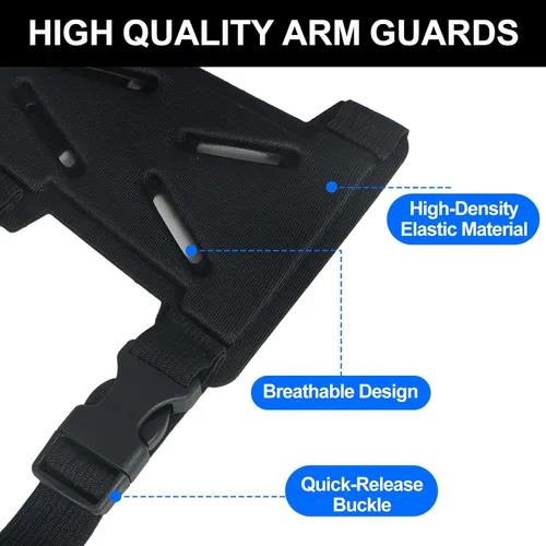 Vista 4 de Protector de brazo de tiro con arco, 1 unidad, ajustable, protector de antebrazo de tiro con arco, ligero, para tiro con arco para arquero cazador