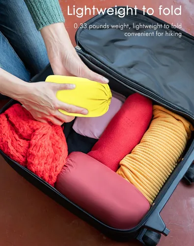 Vista 2 de JTANIB Chaqueta impermeable plegable para mujer, impermeable, ligera, con capucha para senderismo, viajes al aire libre