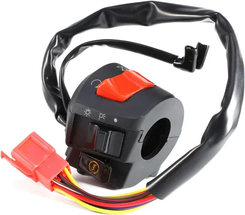 Vista 4 de Interruptor de manillar, 2 unids DC 12V Universal 7/8 '' manillar motocicleta cuerno giro interruptor de control de luz
