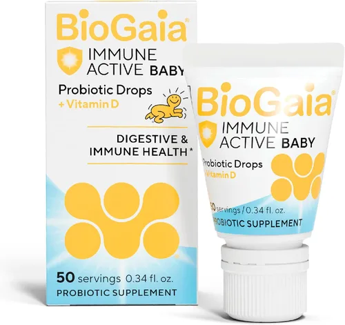 Vista 7 de BioGaia Gotas probióticas inmunitarias activas para bebés + vitamina D Inmune y digestivo