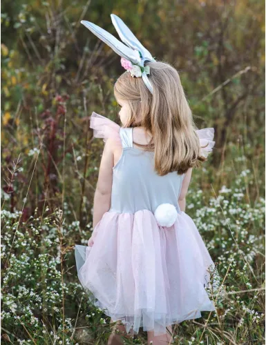 Vista 6 de Great Pretenders Woodland Bunny - Vestido y tocado de conejito - Talla 3-4 Juego imaginativo para edades de 3 a 4 años