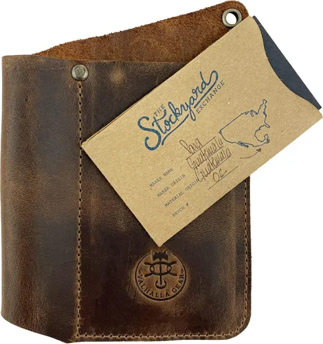 Vista 7 de Funda para herramientas hecha a mano de cuero de grano completo, soporte multiherramienta, funda para cuchillos, accesorios de camping y exteriores