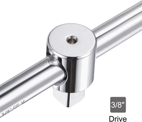 Vista 3 de uxcell 3/8 "Drive deslizante llave disyuntor barra T-Handle Socket herramienta de mano