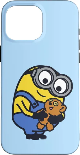 Vista 18 de iPhone 13 Despicable Me Minions Bob Holding Teddy Bear Case