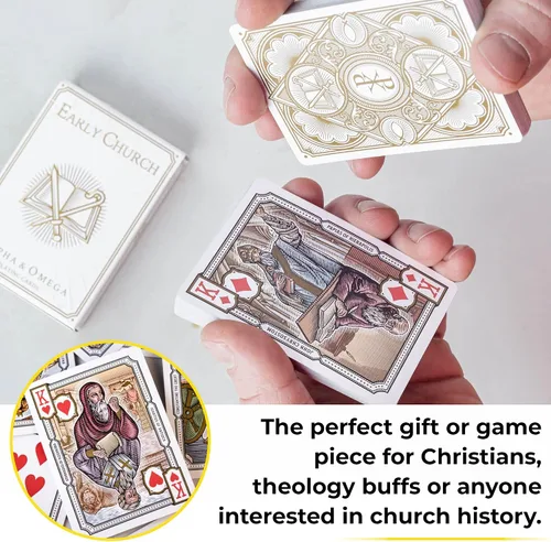 Vista 4 de Early Church Alpha & Omega Christian History Deck, ilustraciones bíblicas Jugando cartas y juego e-Book