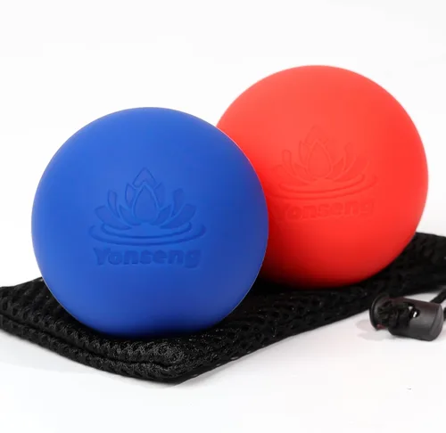 Vista 9 de Juego de Pelotas de Terapia de Masaje Físico de Goma Natural, Equipo de Terapia de Pelotas de Masaje Físico para Liberación Miofascial, Terapia
