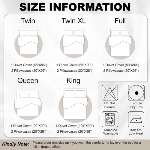 Vista 4 de VCLIFE - Juego de funda de edredón de algodón para cama individual, matrimonial, Queen, King, moderno, geométrico, juego de ropa de cama gris