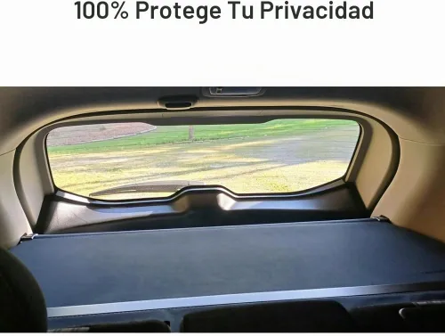 Vista 4 de cubierta retráctil para baúl trasero compatible con Nissan Rogue SV S SL 2014-2019 2020, protector de seguridad, pantalla de sombra, cubierta