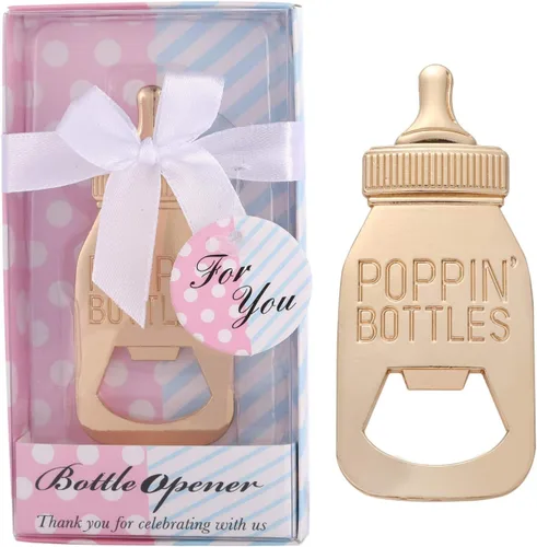 Vista 3 de 24 piezas de abrebotellas, revelación de género, recuerdo de fiesta para invitados, niños o niñas, decoraciones de fiesta de revelación de género