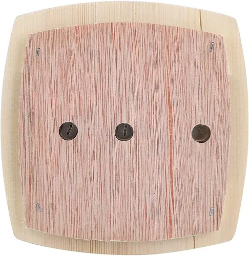 Vista 8 de Cyrank Higrómetro de madera para sauna termómetro e hidrómetro 2 en 1 humedad interior temperatura sauna termómetro de madera medidor de humedad