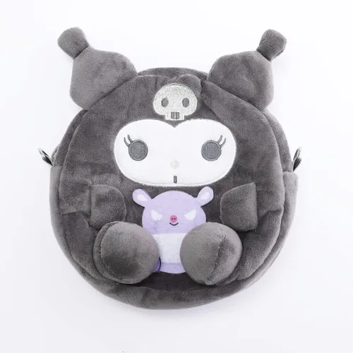Vista 3 de G-Ahora Kuromi My Medy Cinnroll Frog Wallet con cordón Kumi Cross Body Purse Bag Cute Coin Bag para niñas y mujeres