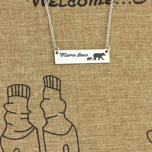 Vista 5 de Momma Bear Necklace with 1 Cub Mama Bear Necklace 1 Cub
