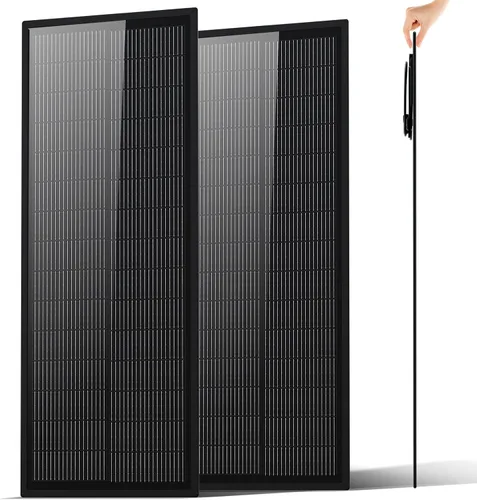 Vista 10 de ECO-WORTHY Panel solar ultrafino de 100 W, extremadamente ligero, compacto, 25% de alta eficiencia tipo N, impermeable IP68, para casas rodantes
