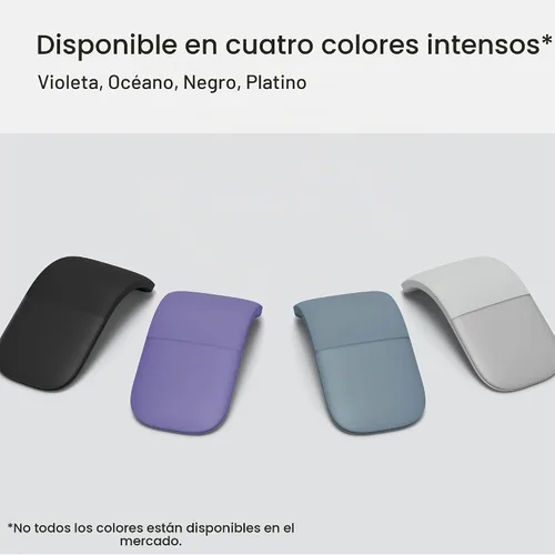 Vista 8 de Ratón Microsoft Surface Arc Bluetooth, ultradelgado y ligero, se aplana para mayor portabilidad, panel de desplazamiento completo, compatible