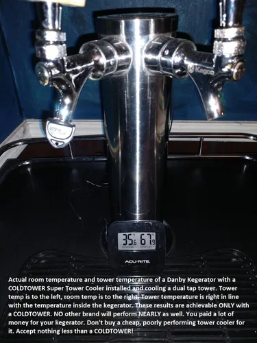 Vista 7 de Kegerator Super Tower, enfriador (actualizado para máxima refrigeración)