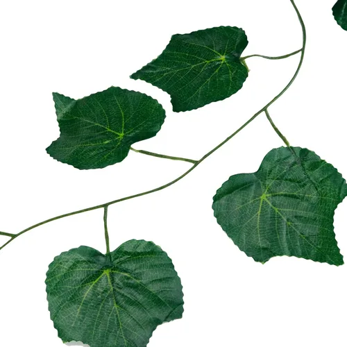 Vista 4 de Guirnalda de follaje de hojas verdes artificiales de 87 pies, decoración de hojas verdes sintéticas, plantas colgantes falsas para dormitorio