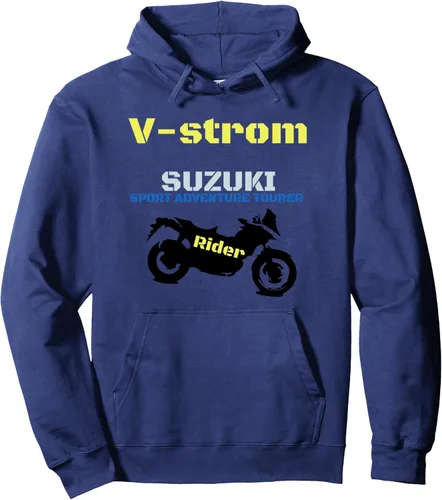 Vista 6 de Sudadera con capucha Moto Shirt v-strom, Negro