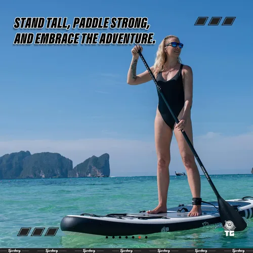 Vista 6 de Inflatable Paddle Board with Premium SUP Board Accessories, Allround Paddle Boards for Adults/Youth,Stand Up Paddle Board Defender Collection