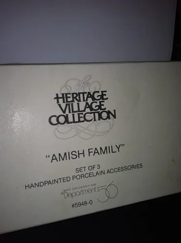 Vista 2 de Departamento 56: 59480 Familia Amish - Juego de 3