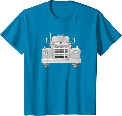Vista 78 de Camiseta clásica de camión pesado International Harvester IH Loadstar, Negro, S