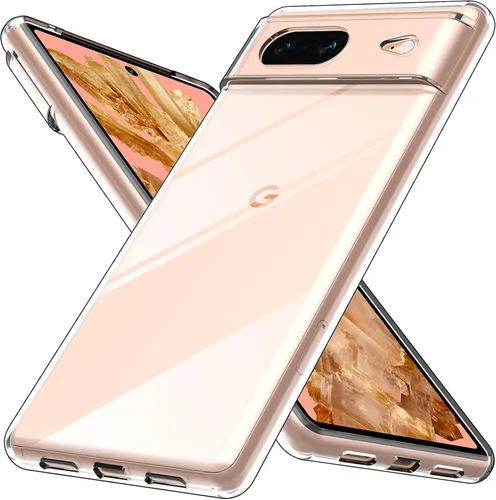 Vista 7 de Funda transparente para Google Pixel 7. Funda protectora de silicona TPU de plástico transparente para Google Pixel 7