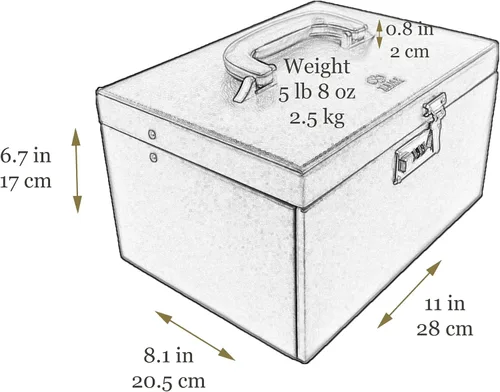 Vista 7 de Time Resistance Joyero de cuero Organizador de joyas de cuero de grano completo Caja de cerradura de llaves de almacenamiento azul marino