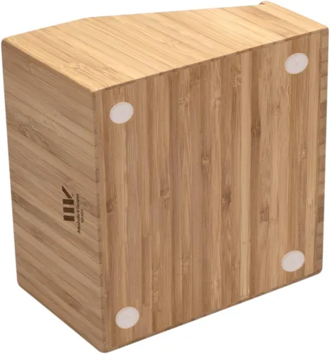 Vista 4 de MobileVision Organizador de productos de oficina de bambú multiusos compacto para escritorio, sostiene blocs de notas, bolígrafos, lápices, tarjetas
