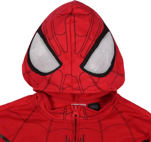 Vista 2 de Marvel Spider-Man - Disfraz de Spidey para niño con capucha y cremallera completa