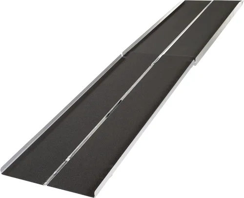 Vista 13 de Rampa de silla de ruedas multipliegue de aluminio de 4' L Silver Spring con superficie recubierta de Grit - Capacidad de peso de 600 lb Folding